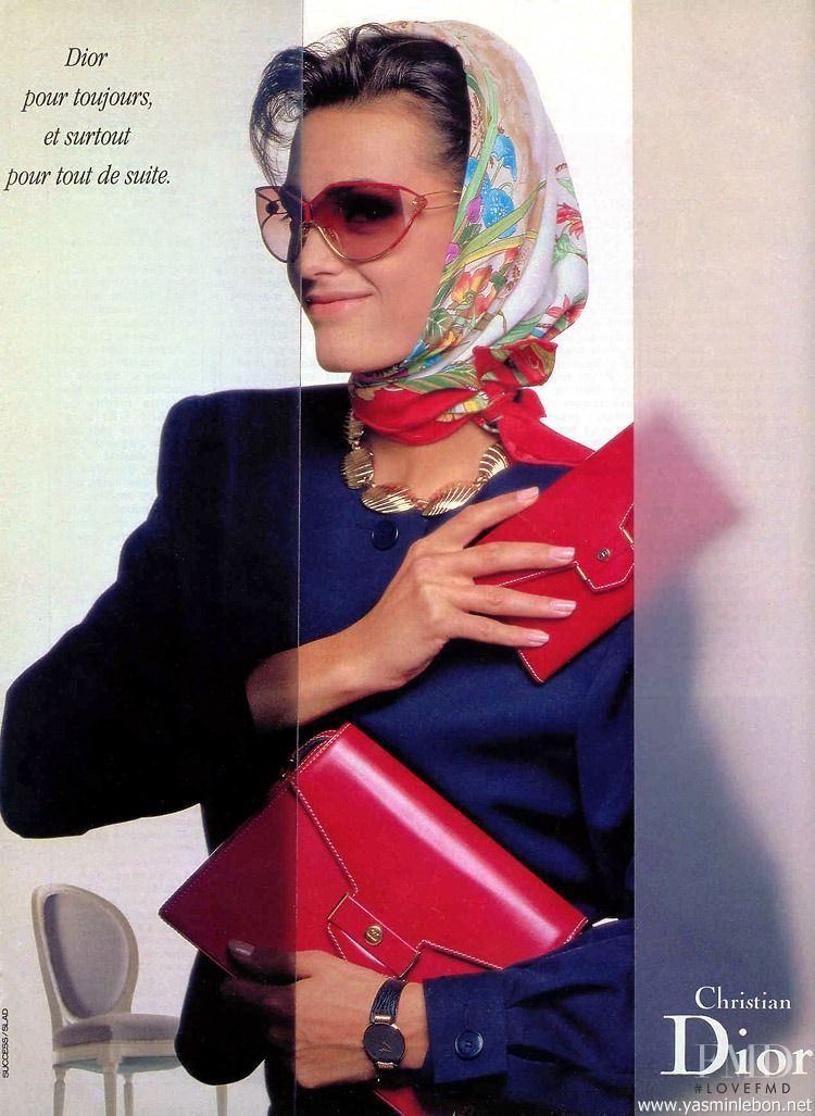 Yasmin Le Bon featured in  the Christian Dior advertisement for Spring/Summer 1989