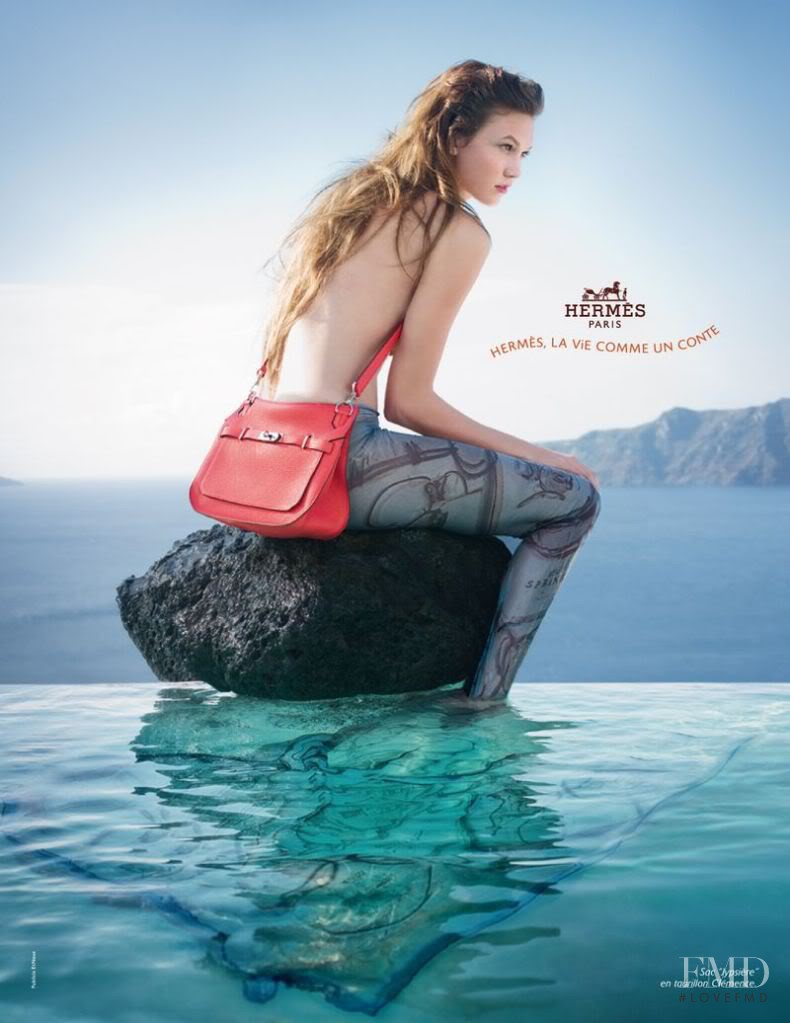 Karlie Kloss featured in  the Hermès advertisement for Spring/Summer 2010