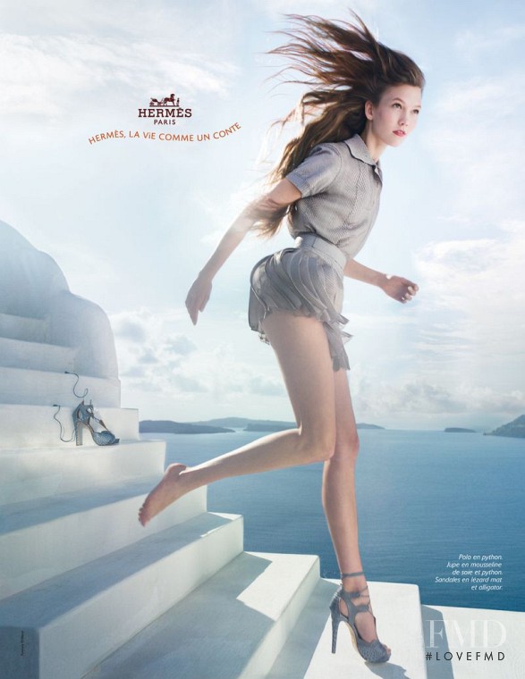 Karlie Kloss featured in  the Hermès advertisement for Spring/Summer 2010