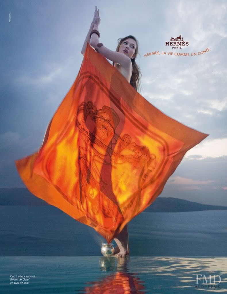 Karlie Kloss featured in  the Hermès advertisement for Spring/Summer 2010