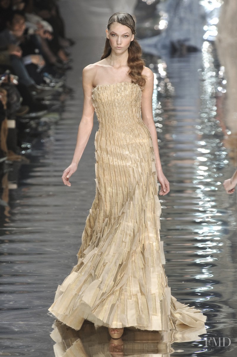 Karlie Kloss featured in  the Elie Saab Couture fashion show for Spring/Summer 2010