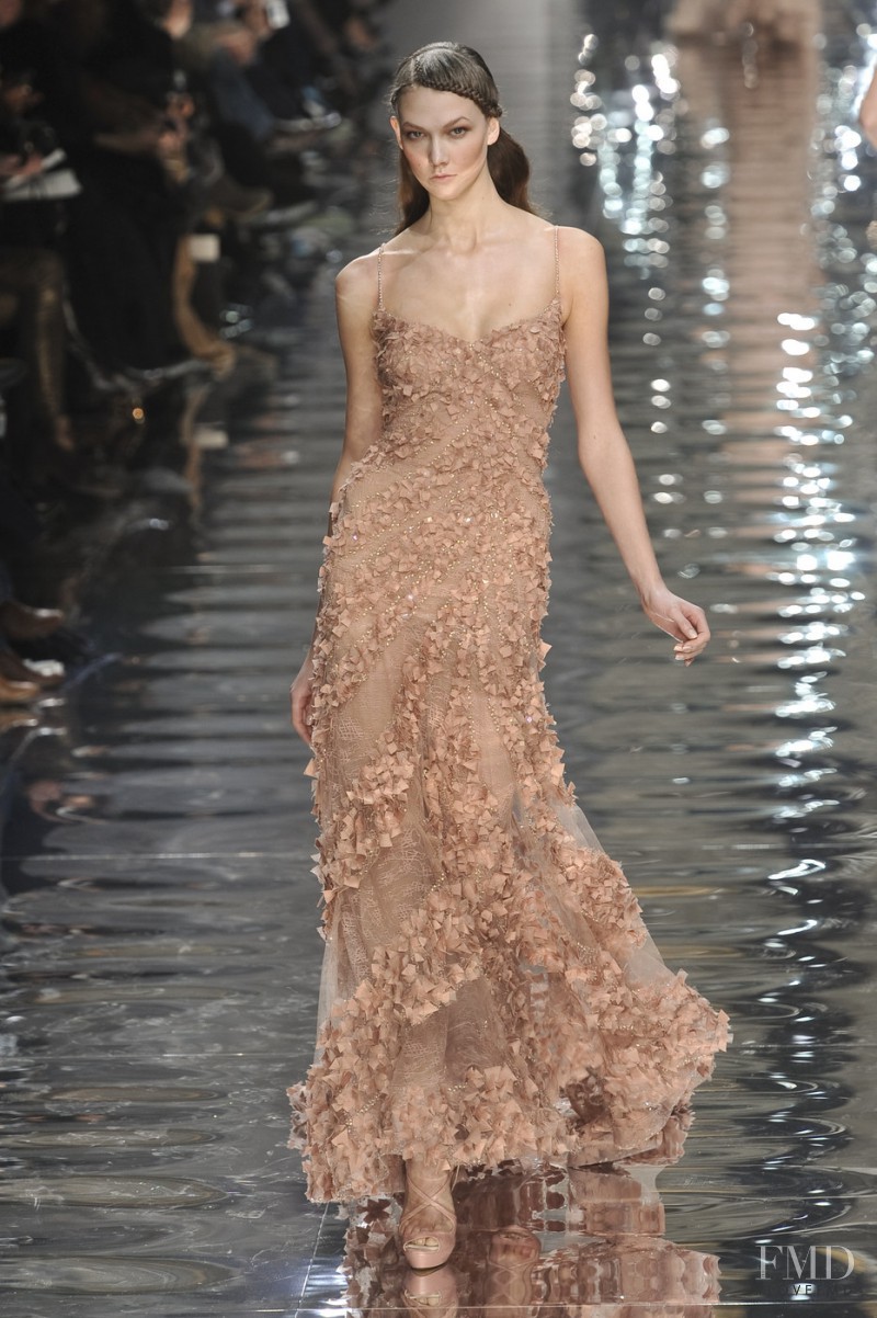 Karlie Kloss featured in  the Elie Saab Couture fashion show for Spring/Summer 2010