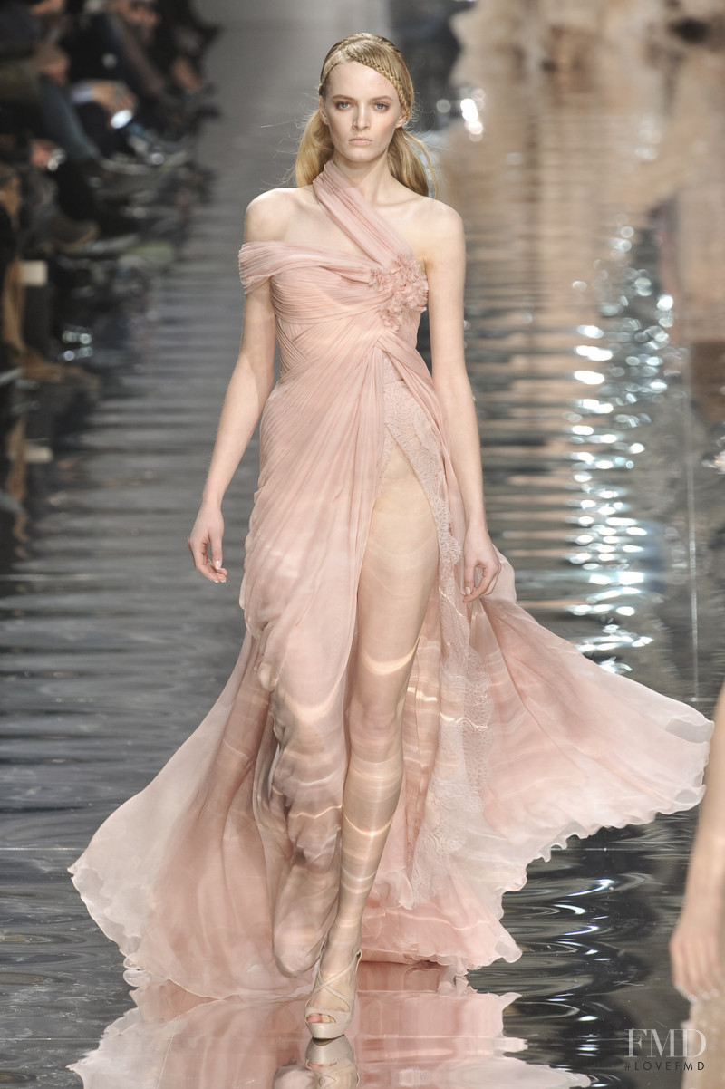 Daria Strokous featured in  the Elie Saab Couture fashion show for Spring/Summer 2010