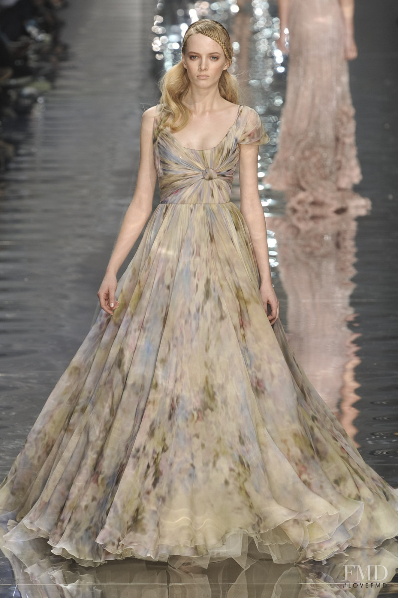 Daria Strokous featured in  the Elie Saab Couture fashion show for Spring/Summer 2010