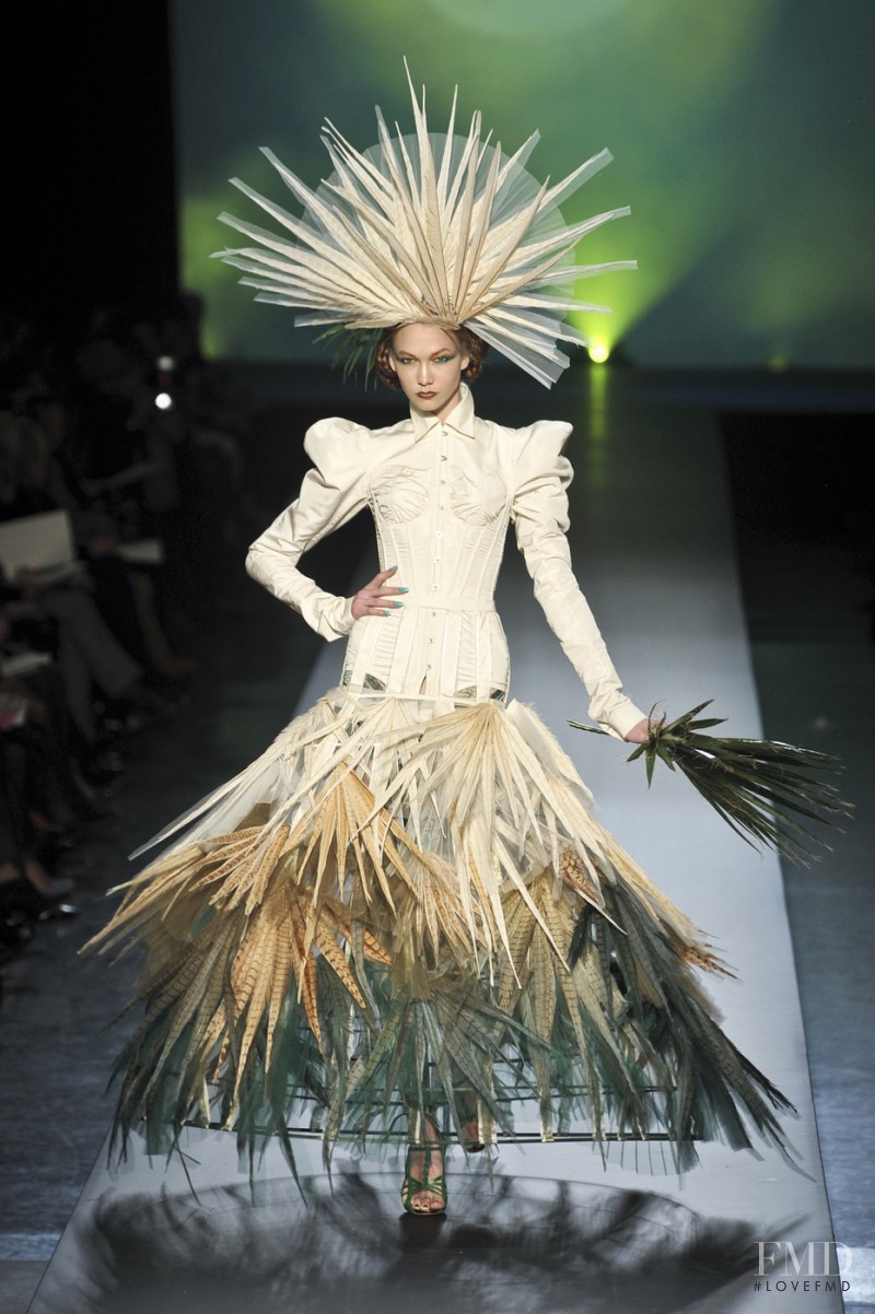 Karlie Kloss featured in  the Jean Paul Gaultier Haute Couture fashion show for Spring/Summer 2010