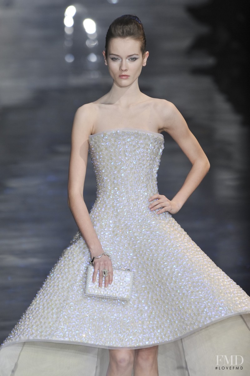 Monika Jagaciak featured in  the Armani Prive fashion show for Spring/Summer 2010