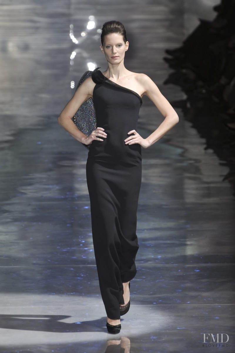 Iris Strubegger featured in  the Armani Prive fashion show for Spring/Summer 2010
