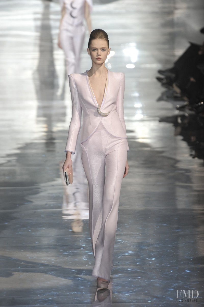 Frida Gustavsson featured in  the Armani Prive fashion show for Spring/Summer 2010