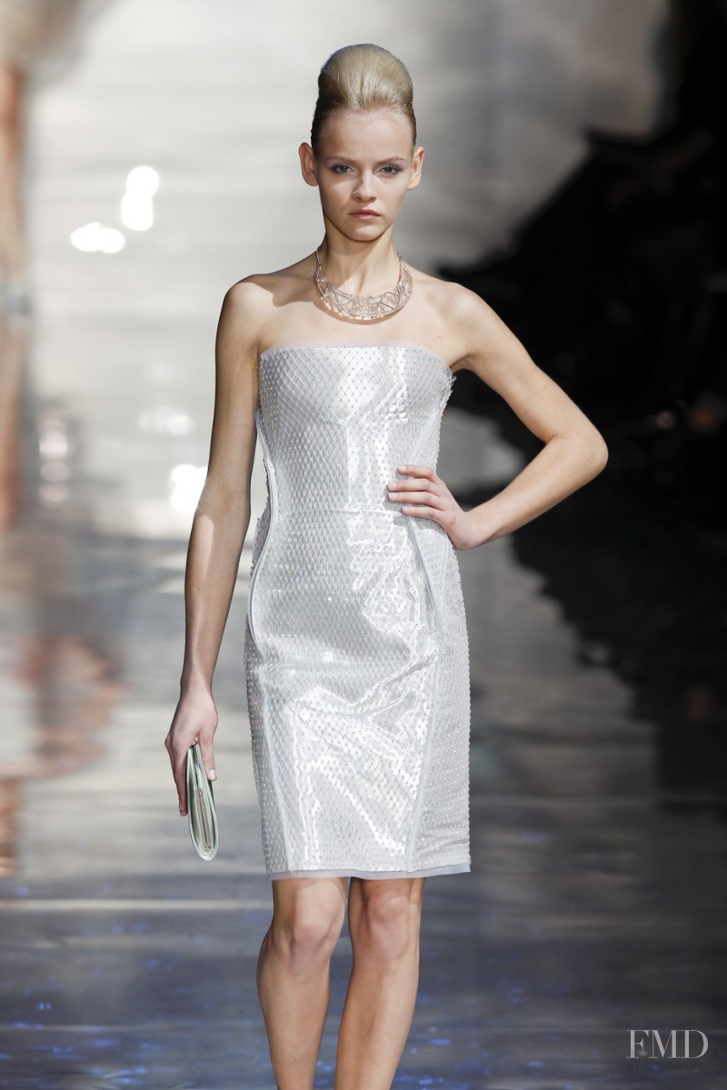 Ginta Lapina featured in  the Armani Prive fashion show for Spring/Summer 2010