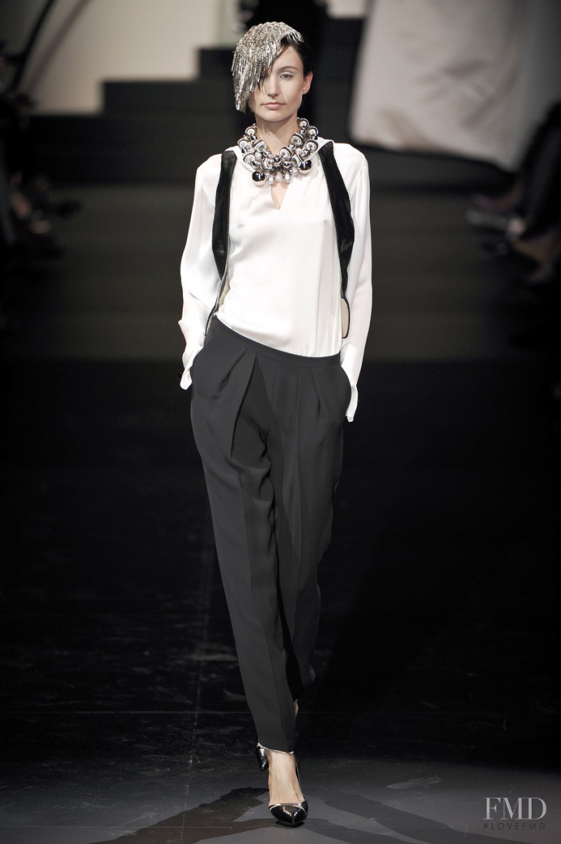 Agnese Zogla featured in  the Armani Prive fashion show for Autumn/Winter 2009