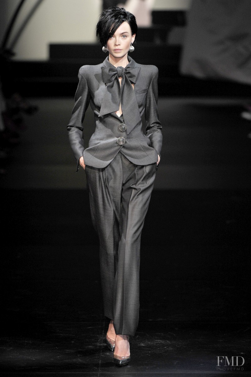 Siri Tollerod featured in  the Armani Prive fashion show for Autumn/Winter 2009