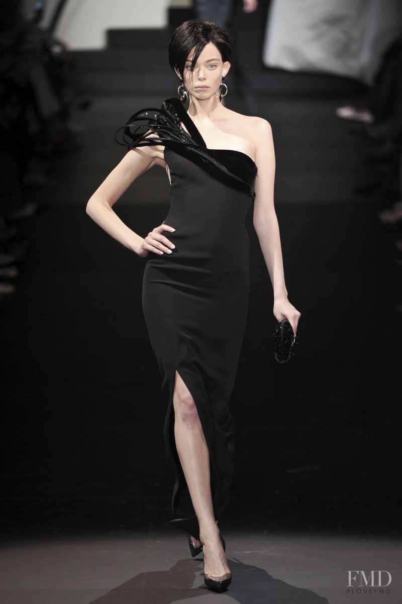 Tanya Dyagileva featured in  the Armani Prive fashion show for Autumn/Winter 2009