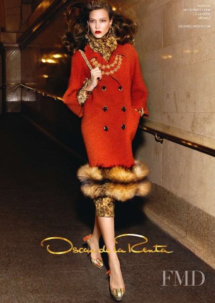 Karlie Kloss featured in  the Oscar de la Renta advertisement for Autumn/Winter 2010