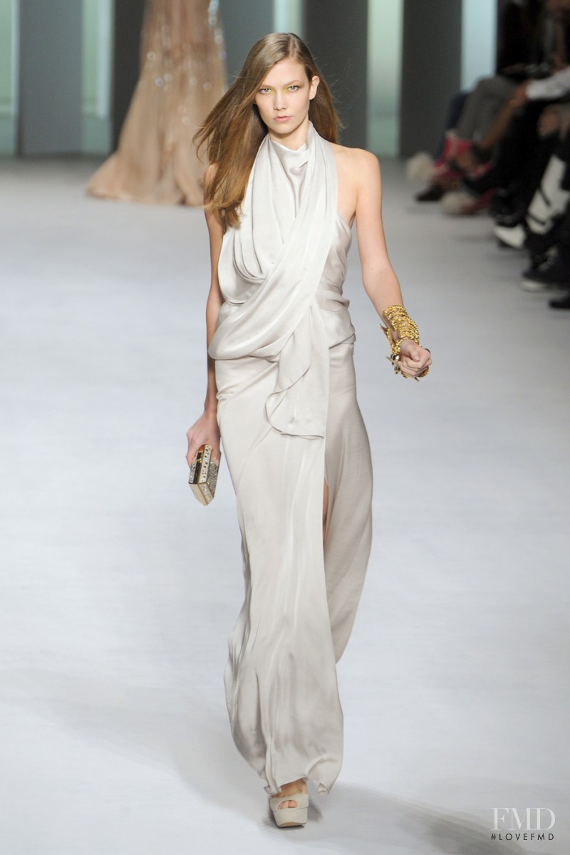 Karlie Kloss featured in  the Elie Saab fashion show for Spring/Summer 2011
