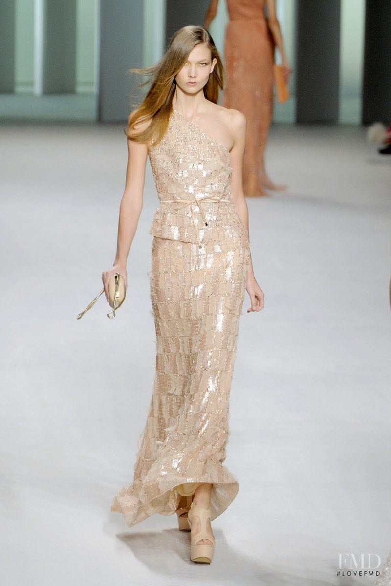 Karlie Kloss featured in  the Elie Saab fashion show for Spring/Summer 2011