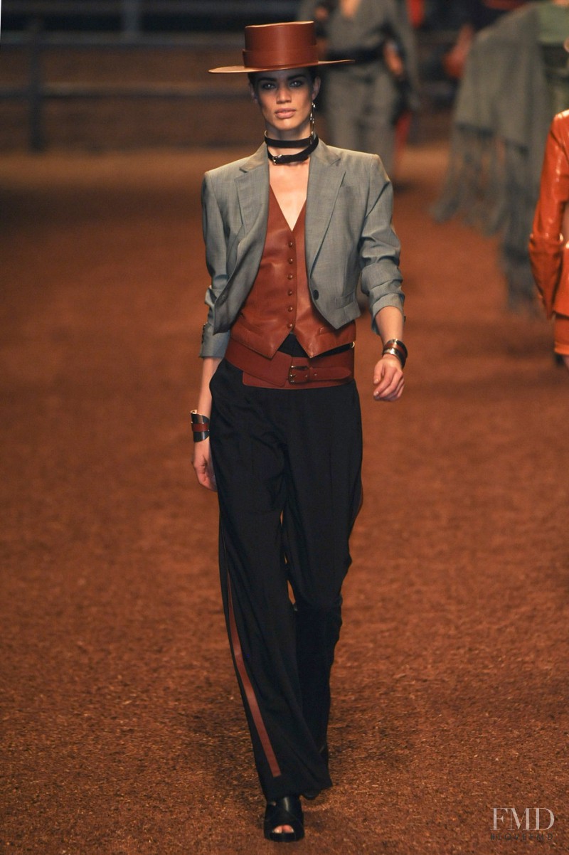 Rianne ten Haken featured in  the Hermès fashion show for Spring/Summer 2011