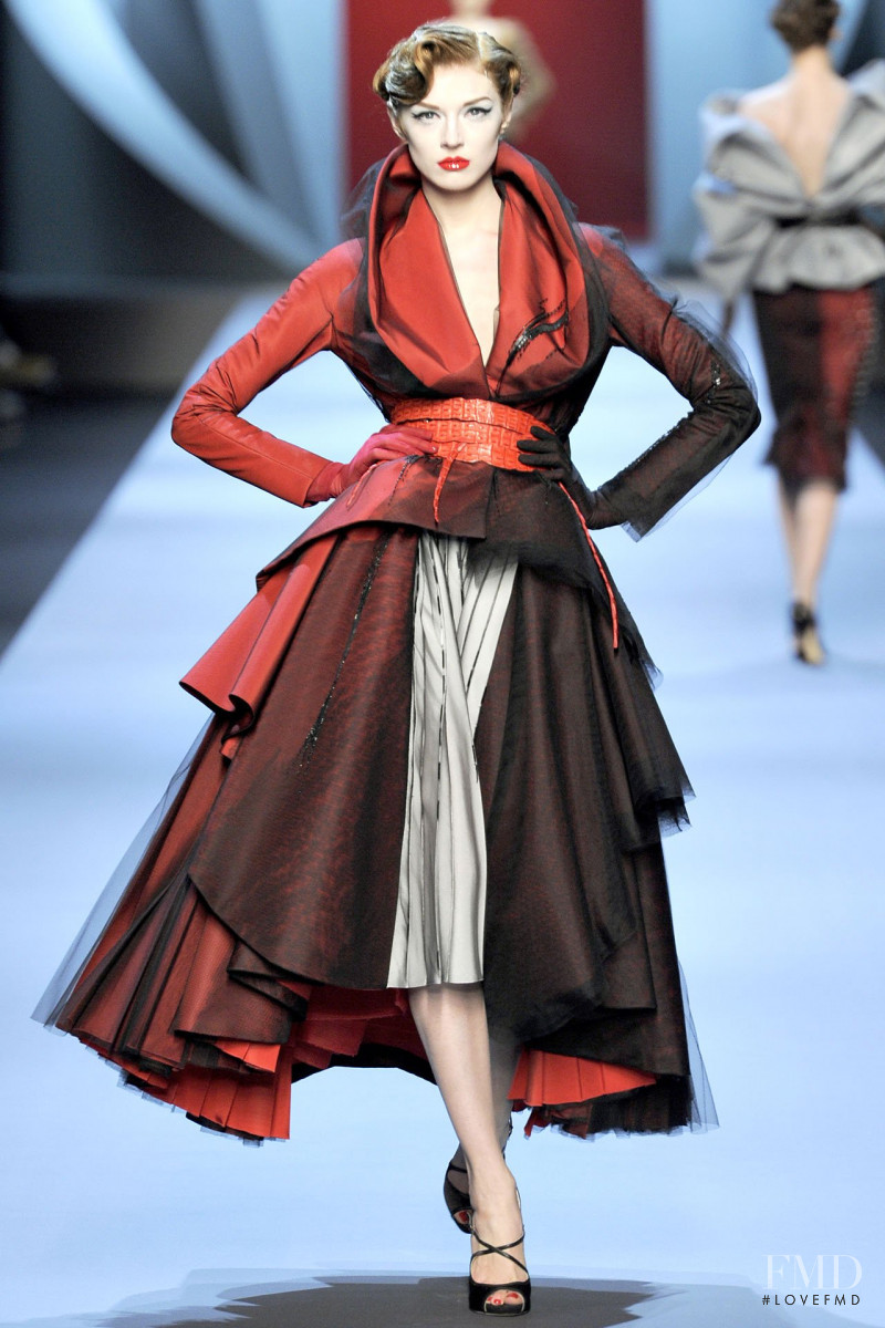 Olga Sherer featured in  the Christian Dior Haute Couture fashion show for Spring/Summer 2011