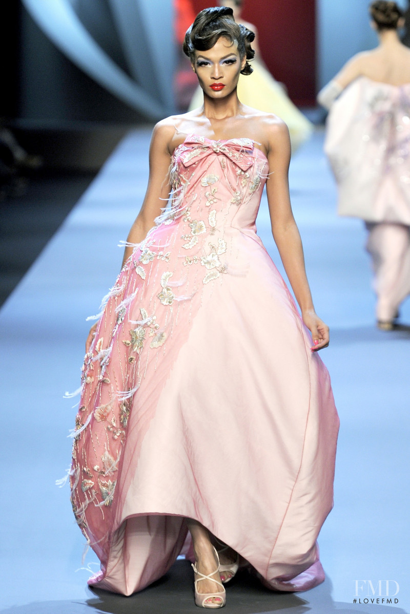 Joan Smalls featured in  the Christian Dior Haute Couture fashion show for Spring/Summer 2011