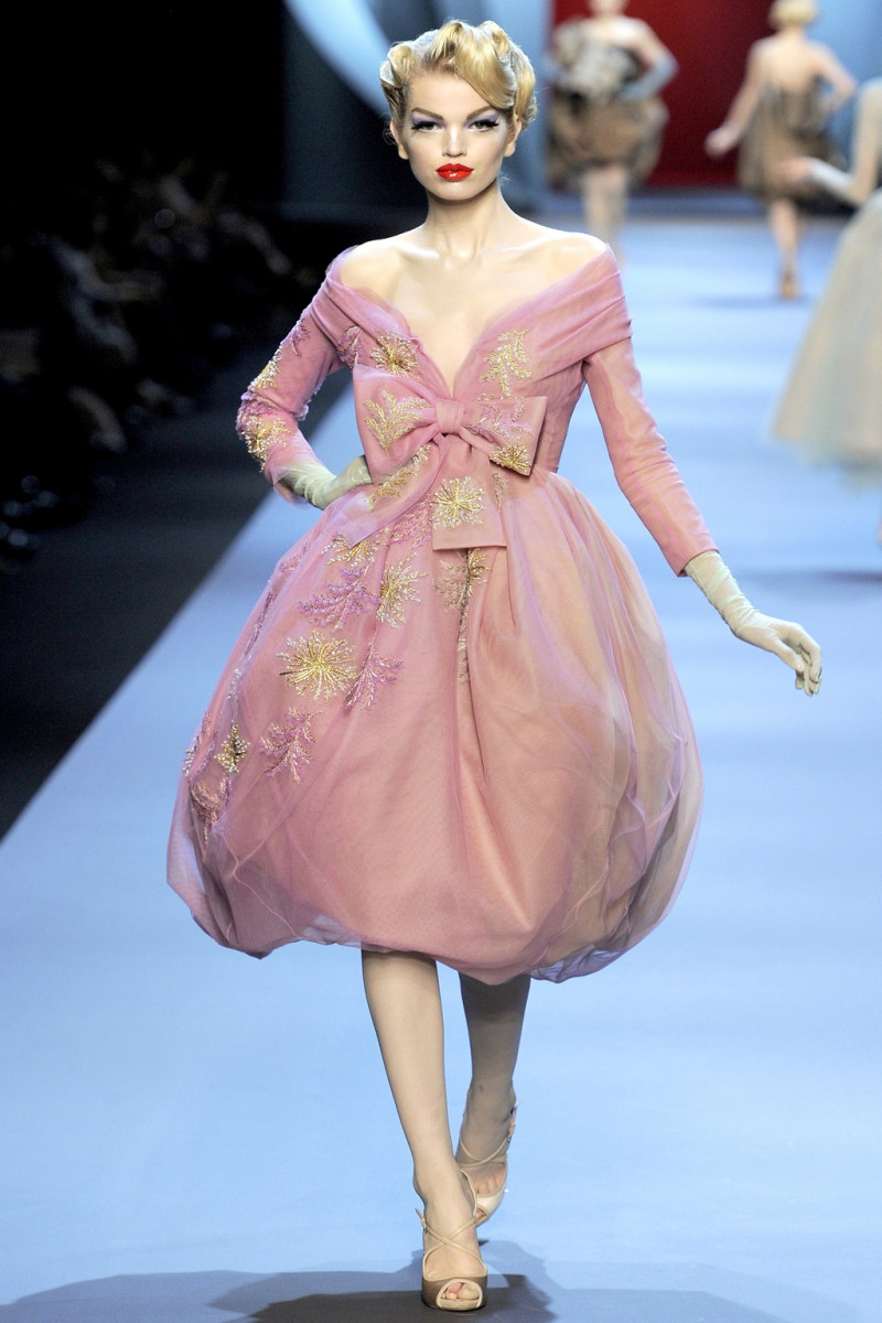 Daphne Groeneveld featured in  the Christian Dior Haute Couture fashion show for Spring/Summer 2011