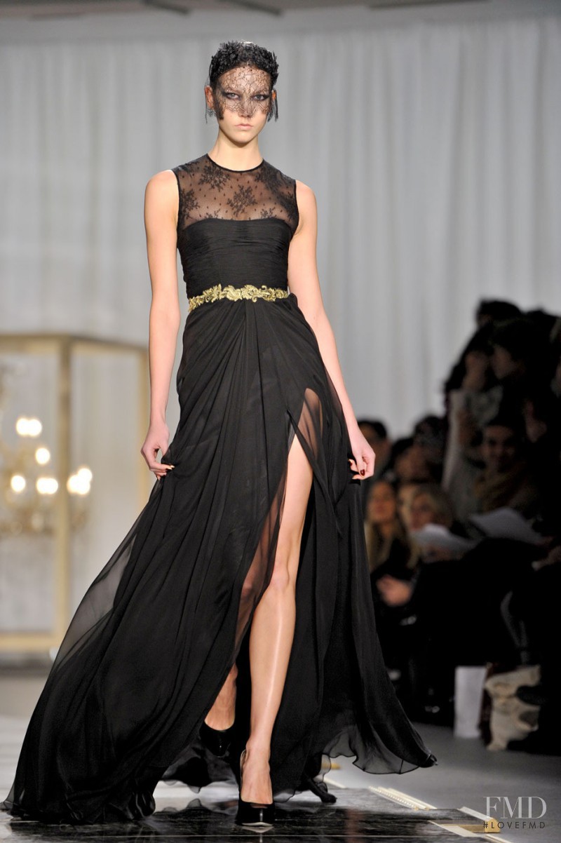 Karlie Kloss featured in  the Jason Wu fashion show for Autumn/Winter 2011