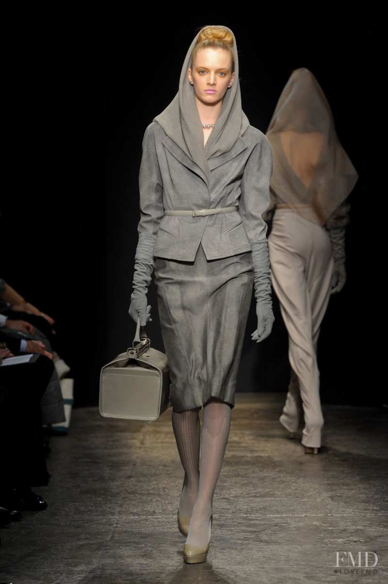 Daria Strokous featured in  the Donna Karan New York fashion show for Autumn/Winter 2011