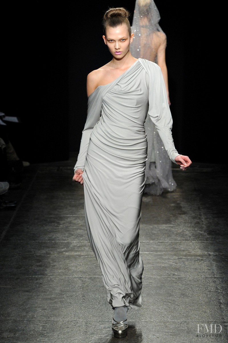 Karlie Kloss featured in  the Donna Karan New York fashion show for Autumn/Winter 2011