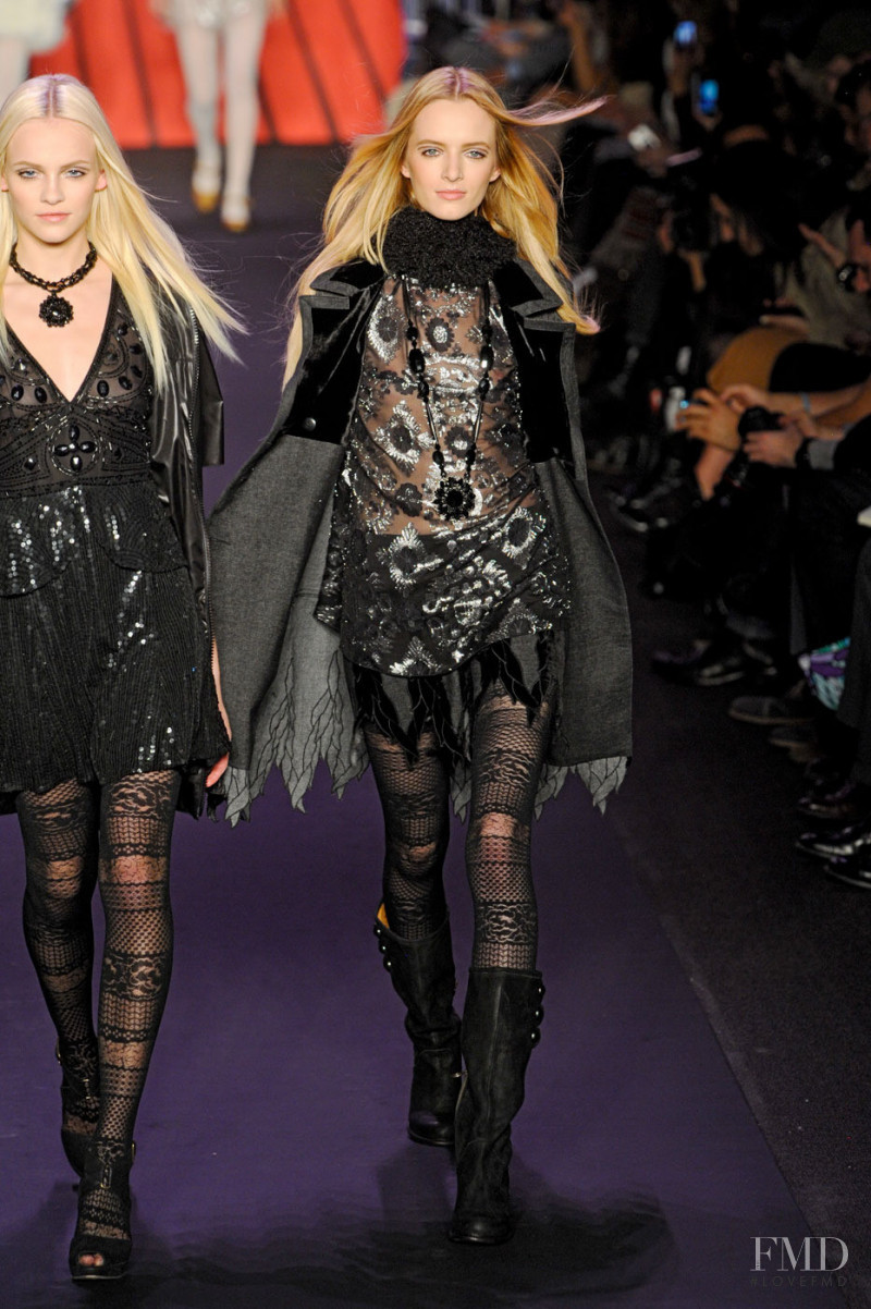 Daria Strokous featured in  the Anna Sui fashion show for Autumn/Winter 2011