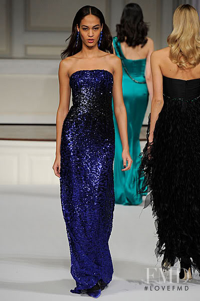 Joan Smalls featured in  the Oscar de la Renta fashion show for Autumn/Winter 2011