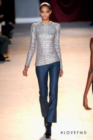 Melodie Monrose featured in  the Zac Posen fashion show for Autumn/Winter 2011
