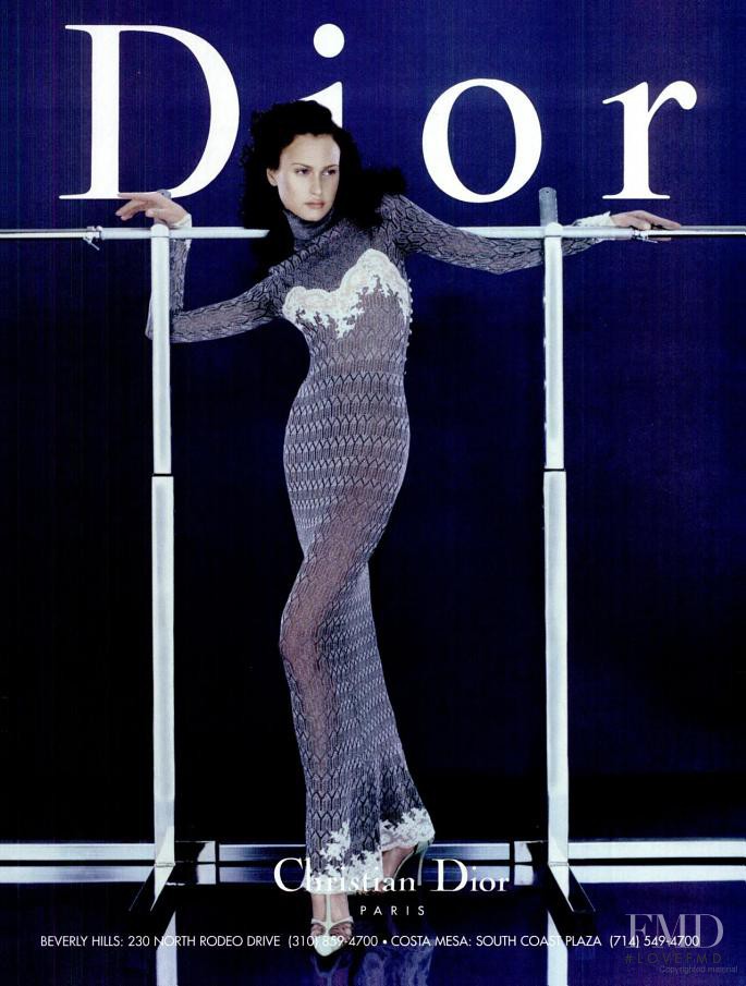 Natalia Semanova featured in  the Christian Dior advertisement for Autumn/Winter 1998