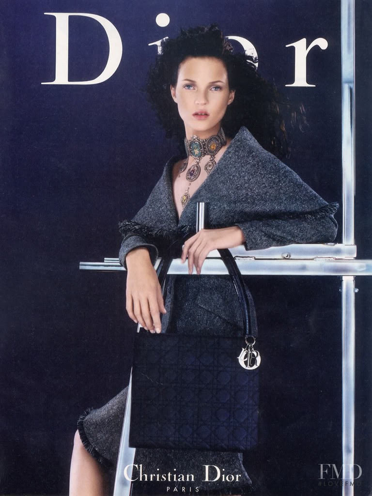 Kate Moss featured in  the Christian Dior advertisement for Autumn/Winter 1998