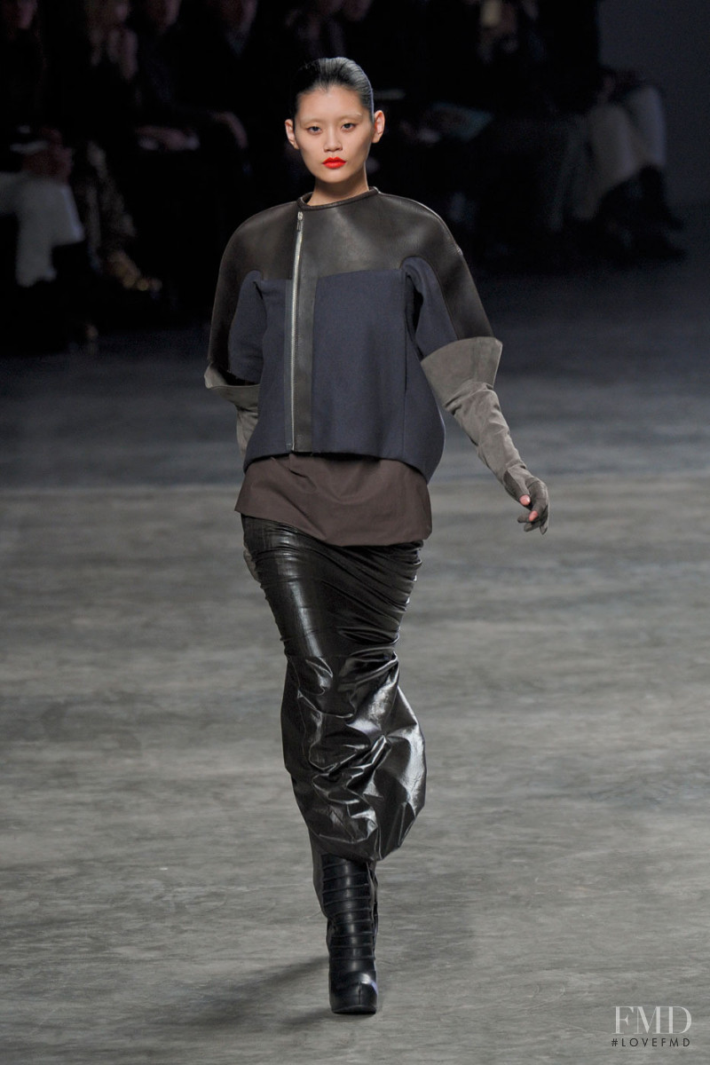 Ming Xi featured in  the Rick Owens Limo fashion show for Autumn/Winter 2011