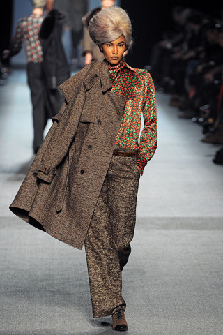 Sessilee Lopez featured in  the Jean-Paul Gaultier fashion show for Autumn/Winter 2011