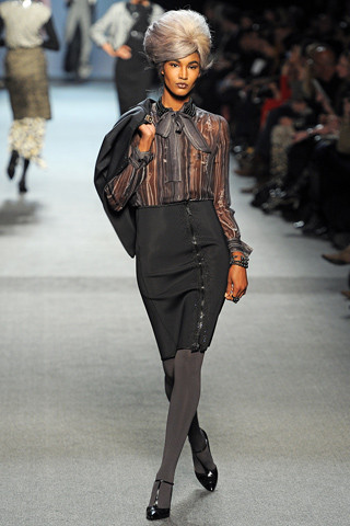 Sessilee Lopez featured in  the Jean-Paul Gaultier fashion show for Autumn/Winter 2011