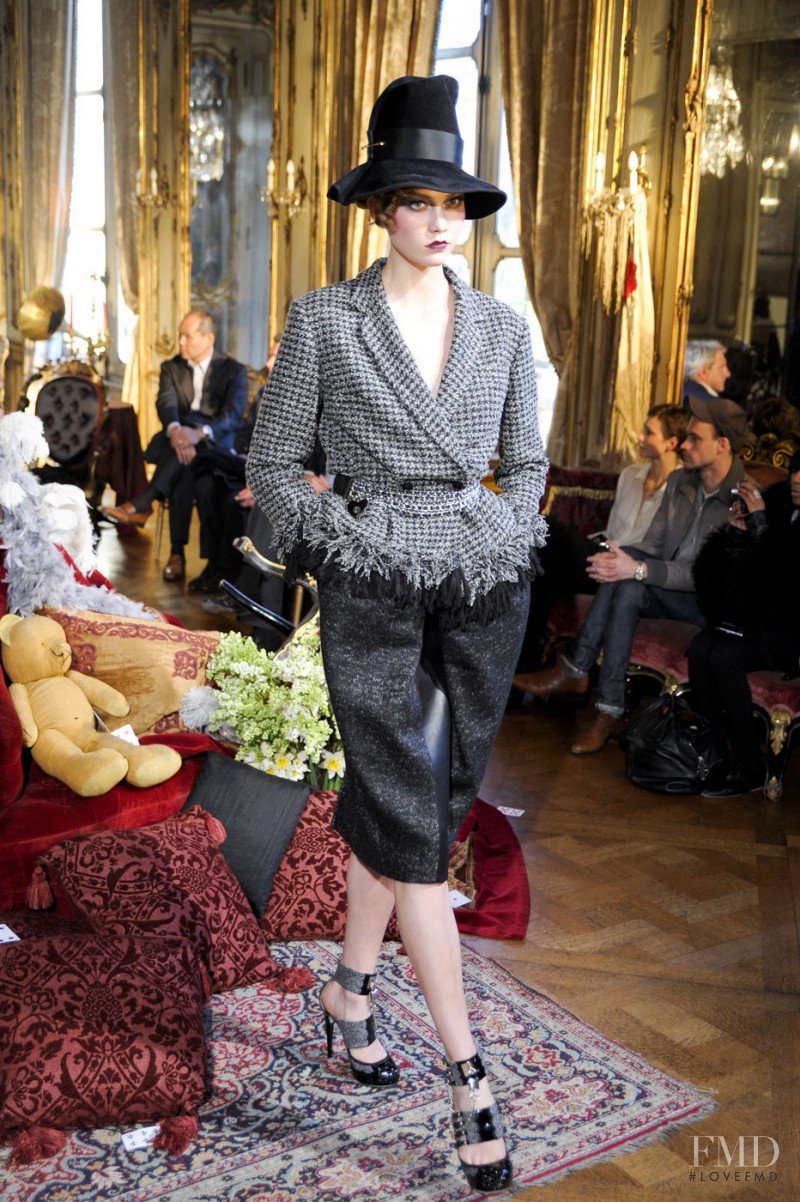 Karlie Kloss featured in  the John Galliano fashion show for Autumn/Winter 2011
