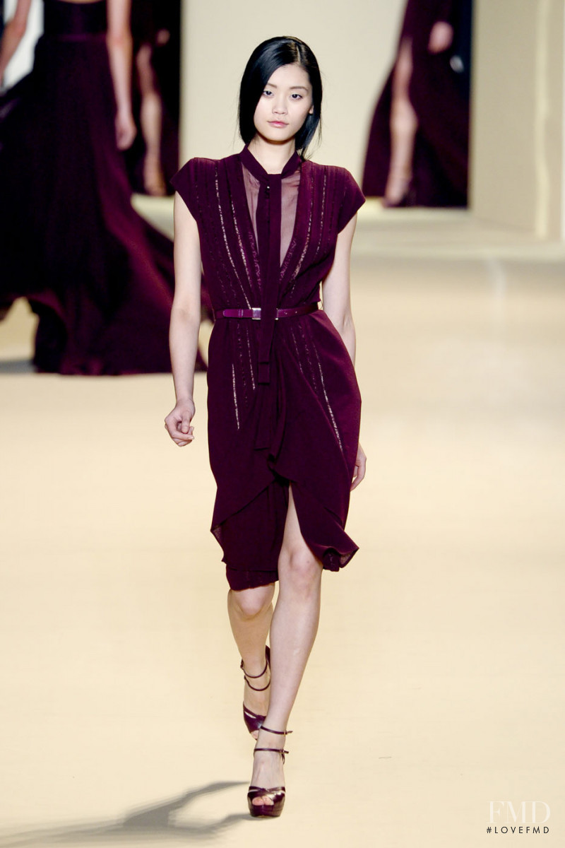 Ming Xi featured in  the Elie Saab fashion show for Autumn/Winter 2011