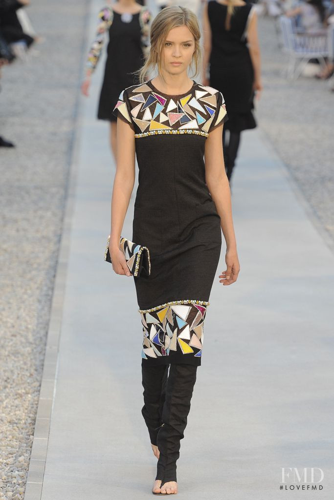 Josephine Skriver featured in  the Chanel fashion show for Resort 2012