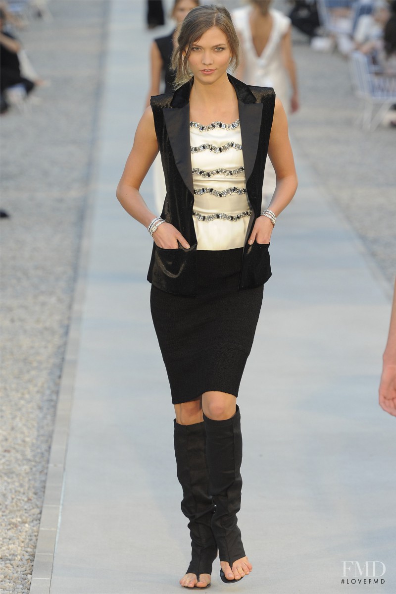 Karlie Kloss featured in  the Chanel fashion show for Resort 2012