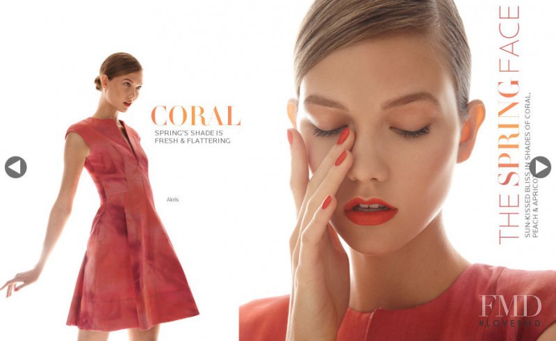 Karlie Kloss featured in  the Neiman Marcus lookbook for Spring 2011