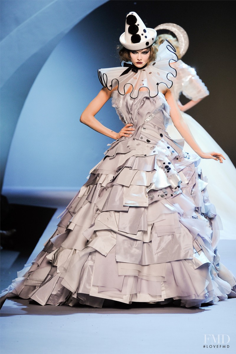 Karlie Kloss featured in  the Christian Dior Haute Couture fashion show for Autumn/Winter 2011