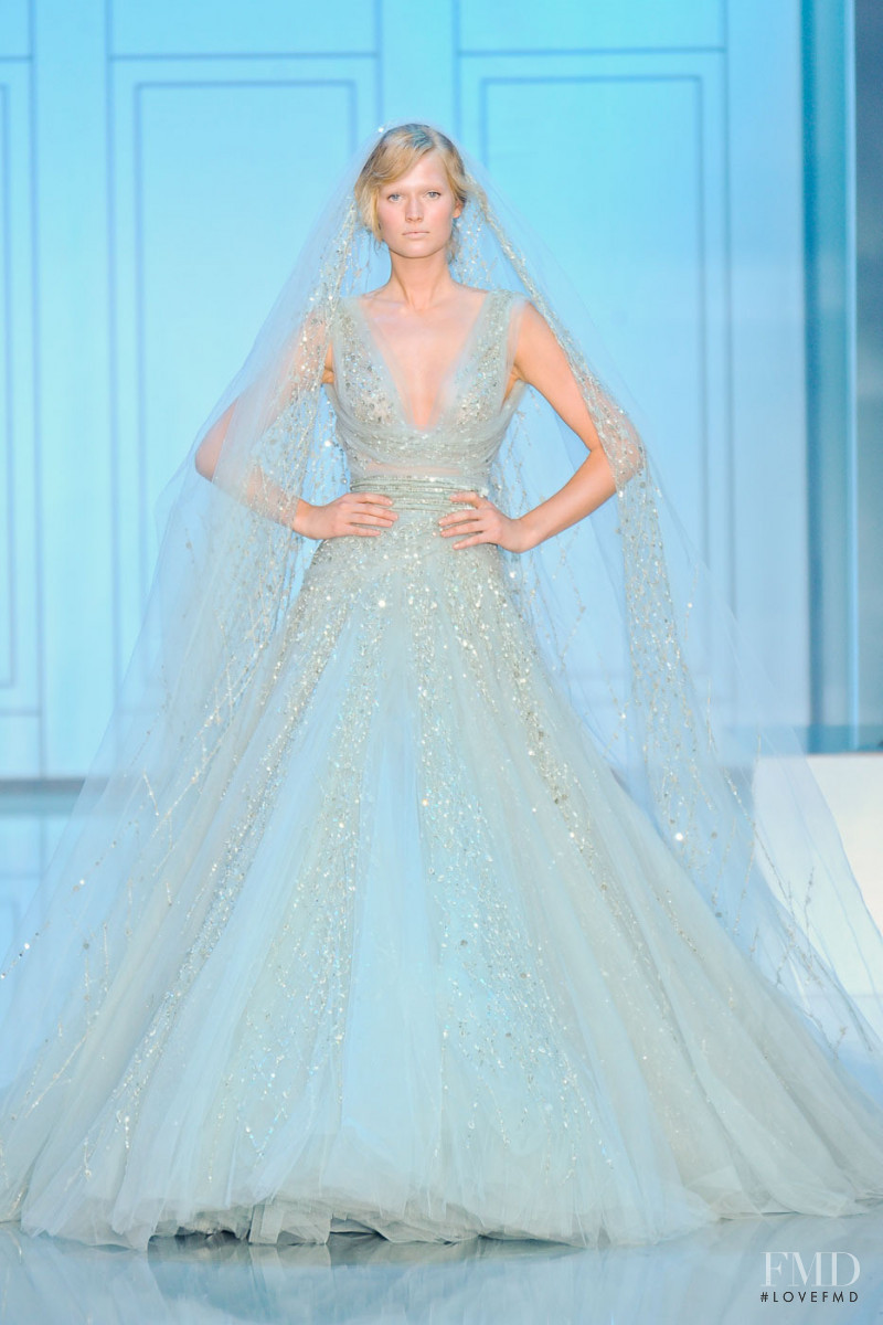 Toni Garrn featured in  the Elie Saab Couture fashion show for Autumn/Winter 2011