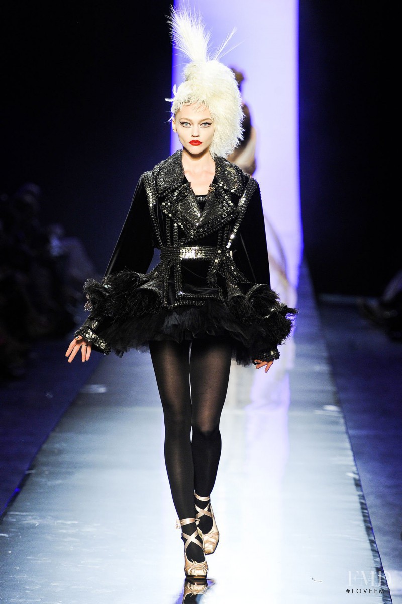 Sasha Pivovarova featured in  the Jean Paul Gaultier Haute Couture fashion show for Autumn/Winter 2011
