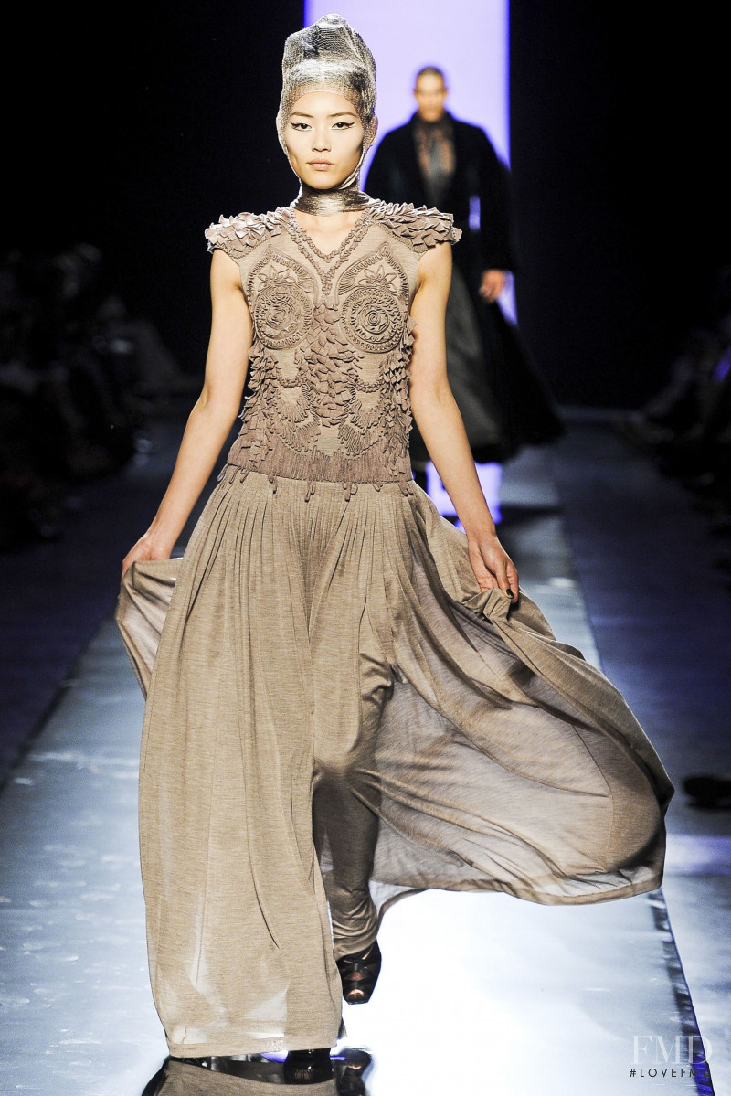 Liu Wen featured in  the Jean Paul Gaultier Haute Couture fashion show for Autumn/Winter 2011