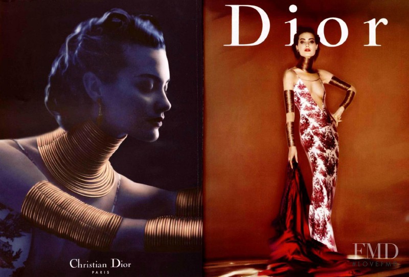 Shalom Harlow featured in  the Christian Dior advertisement for Spring/Summer 1998