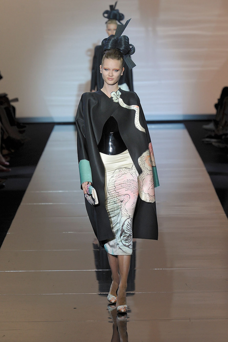 Monika Jagaciak featured in  the Armani Prive fashion show for Autumn/Winter 2011
