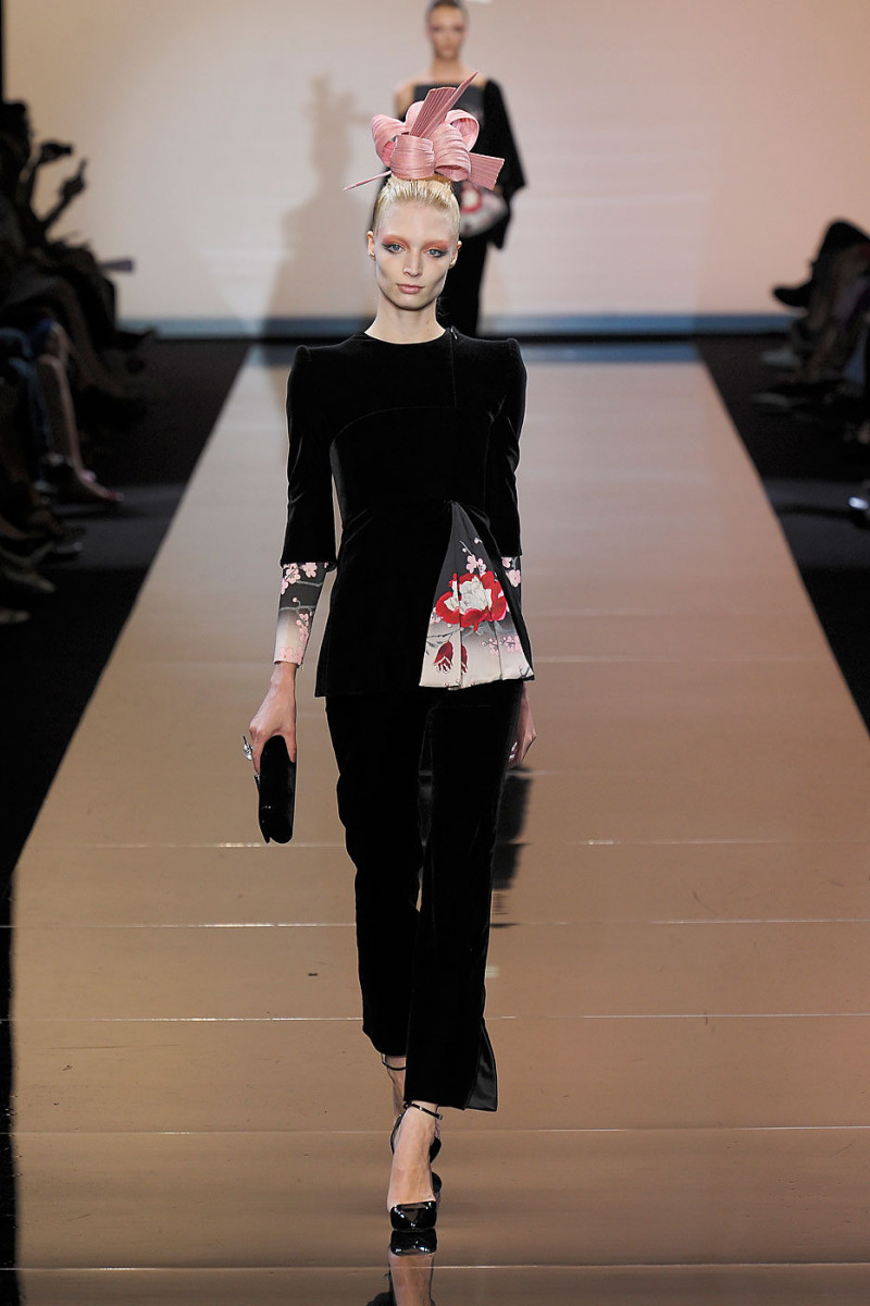 Melissa Tammerijn featured in  the Armani Prive fashion show for Autumn/Winter 2011