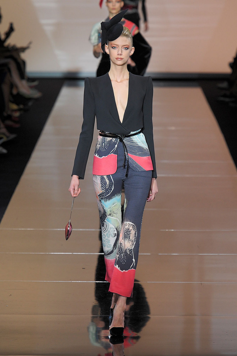 Kelli Lumi featured in  the Armani Prive fashion show for Autumn/Winter 2011