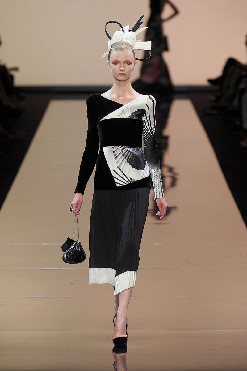 Kamila Filipcikova featured in  the Armani Prive fashion show for Autumn/Winter 2011