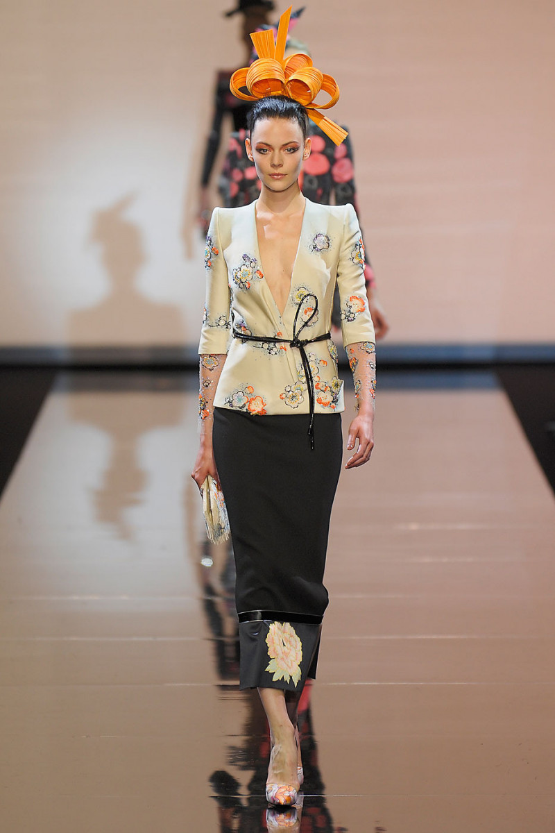 Kinga Rajzak featured in  the Armani Prive fashion show for Autumn/Winter 2011