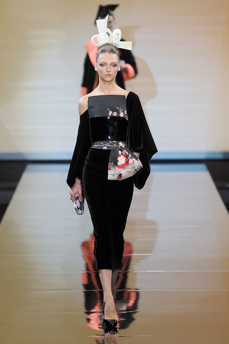 Daga Ziober featured in  the Armani Prive fashion show for Autumn/Winter 2011